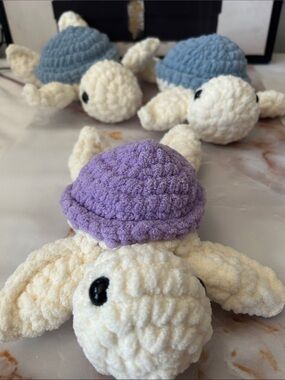 1 Handmade Plush Turtle Toy